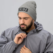 MEN'S TRIBE EMBROIDERED PREMIUM CUFFED BEANIE TIGER SPIRIT MEGASTORE Heather Grey 