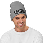 MEN'S TRIBE EMBROIDERED PREMIUM KNIT BEANIE TIGER SPIRIT MEGASTORE Gray 