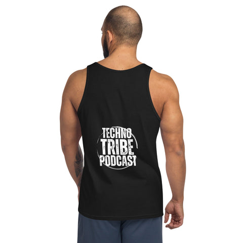 TECHNO TRIBE PODCAST 07 MEN'S PREMIUM TANK TOP TIGER SPIRIT MEGASTORE 