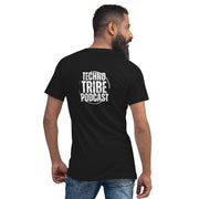 TECHNO TRIBE PODCAST 07 MEN'S PREMIUM V-NECK T-SHIRT TIGER SPIRIT MEGASTORE 