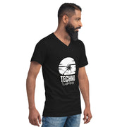 TECHNO TRIBE PODCAST 11 MEN'S PREMIUM V-NECK T-SHIRT TIGER SPIRIT MEGASTORE 