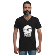 TECHNO TRIBE PODCAST 11 MEN'S PREMIUM V-NECK T-SHIRT TIGER SPIRIT MEGASTORE S 