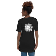 TECHNO TRIBE PODCAST 11 WOMEN'S PREMIUM V-NECK T-SHIRT TIGER SPIRIT MEGASTORE 