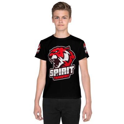 TIGER SPIRIT PRO BLACKOUT TEEN BOYS DRI-FIT CREW-NECK T-SHIRT TIGER SPIRIT MEGASTORE 8 