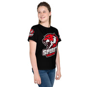 TIGER SPIRIT PRO BLACKOUT TEEN GIRLS DRI-FIT CREW-NECK T-SHIRT TIGER SPIRIT MEGASTORE 