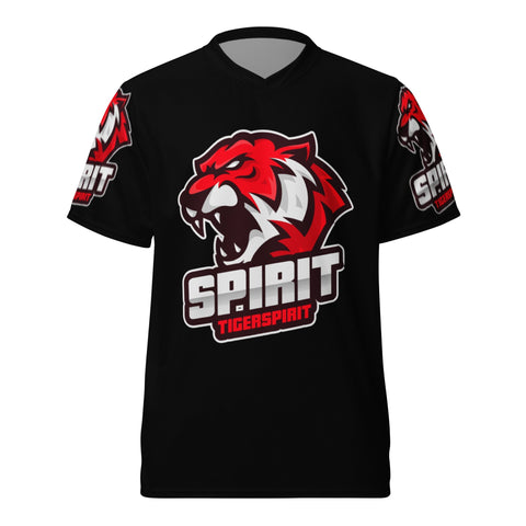 TIGER SPIRIT ROAR PRO BLACKOUT MEN'S ADULT & TEEN DRI-FIT V-NECK T-SHIRT TIGER SPIRIT MEGASTORE 