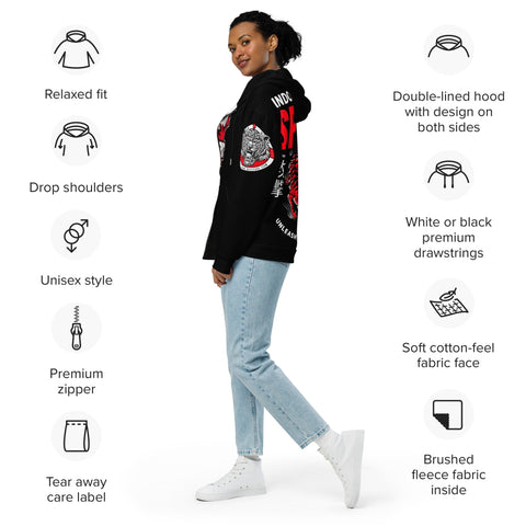 TIGER SPIRIT SWAT CLASSIC PRO UNISEX ZIP HOODIE ADULT & TEEN TIGER SPIRIT MEGASTORE 