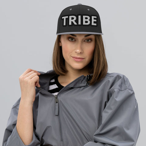 WOMEN'S TRIBE EMBROIDERED PREMIUM CLASSIC SNAPBACK BASEBALL CAP TIGER SPIRIT MEGASTORE Black/ Silver 