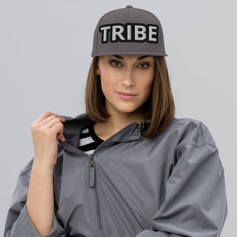 WOMEN'S TRIBE EMBROIDERED PREMIUM CLASSIC SNAPBACK BASEBALL CAP TIGER SPIRIT MEGASTORE Dark Grey 