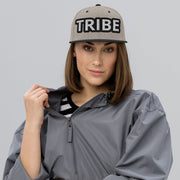 WOMEN'S TRIBE EMBROIDERED PREMIUM CLASSIC SNAPBACK BASEBALL CAP TIGER SPIRIT MEGASTORE Heather/Black 