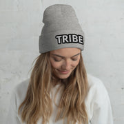 WOMEN'S TRIBE EMBROIDERED PREMIUM CUFFED BEANIE TIGER SPIRIT MEGASTORE Heather Grey 