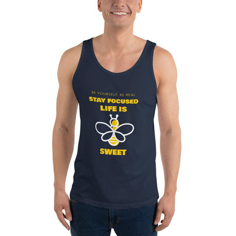 MENS ATHLEISURE PREMIUM TANK TOP MOTIVATIONAL QUOTES T-SHIRTS THE SUCCESS MERCH Navy XS 