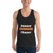 MENS CLASSIC TANK TOP SUNSET CHASER THE SUCCESS MERCH Black XS 