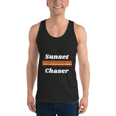 MENS CLASSIC TANK TOP SUNSET CHASER THE SUCCESS MERCH Black XS 