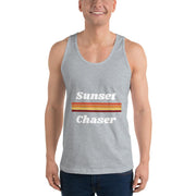 MENS CLASSIC TANK TOP SUNSET CHASER THE SUCCESS MERCH Heather Grey XS 