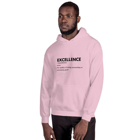 MENS HOODIE DICTIONARY EXCELLENCE MOTIVATIONAL QUOTES HOODIES THE SUCCESS MERCH Light Pink S 