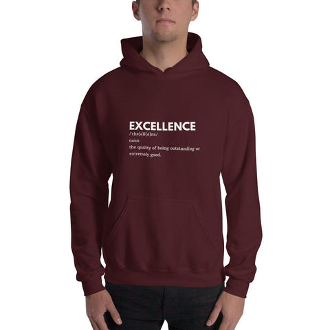 MENS HOODIE DICTIONARY EXCELLENCE MOTIVATIONAL QUOTES HOODIES THE SUCCESS MERCH Maroon S 