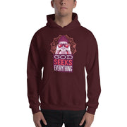 MENS HOODIE GOD SEEKS EVERYTHING MOTIVATIONAL QUOTES HOODIES THE SUCCESS MERCH Maroon S 