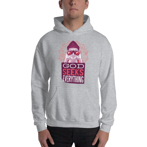 MENS HOODIE GOD SEEKS EVERYTHING MOTIVATIONAL QUOTES HOODIES THE SUCCESS MERCH Sport Grey S 