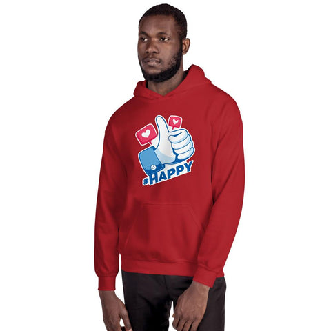 MENS HOODIE HAPPY DESIGN MOTIVATIONAL QUOTES HOODIES THE SUCCESS MERCH Red S 