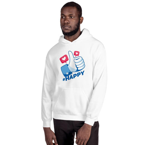 MENS HOODIE HAPPY DESIGN MOTIVATIONAL QUOTES HOODIES THE SUCCESS MERCH White S 