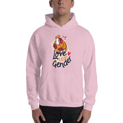 MENS HOODIE LOVE HAS NO GENDER MOTIVATIONAL QUOTES HOODIES THE SUCCESS MERCH Light Pink S 