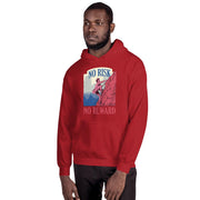 MENS HOODIE NO RISK NO REWARD MOTIVATIONAL QUOTES HOODIES THE SUCCESS MERCH Red S 