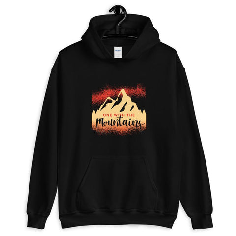 MENS HOODIE ONE WITH THE MOUNTAINS MOTIVATIONAL QUOTES HOODIES THE SUCCESS MERCH 