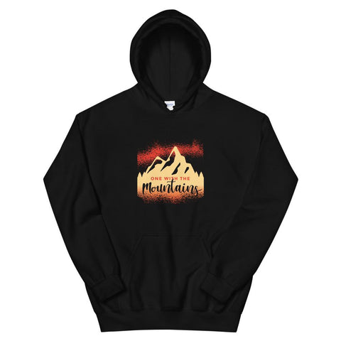 MENS HOODIE ONE WITH THE MOUNTAINS MOTIVATIONAL QUOTES HOODIES THE SUCCESS MERCH 