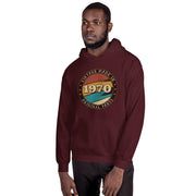 MENS HOODIE VINTAGE MADE IN 1970 MOTIVATIONAL QUOTES HOODIES THE SUCCESS MERCH Maroon S 