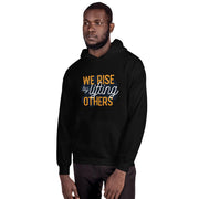 MENS HOODIE WE RISE MOTIVATIONAL QUOTES HOODIES THE SUCCESS MERCH 