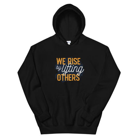 MENS HOODIE WE RISE MOTIVATIONAL QUOTES HOODIES THE SUCCESS MERCH 