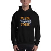 MENS HOODIE WE RISE MOTIVATIONAL QUOTES HOODIES THE SUCCESS MERCH Black S 