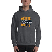 MENS HOODIE WE RISE MOTIVATIONAL QUOTES HOODIES THE SUCCESS MERCH Dark Heather S 