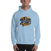 MENS HOODIE WE RISE MOTIVATIONAL QUOTES HOODIES THE SUCCESS MERCH Light Blue S 