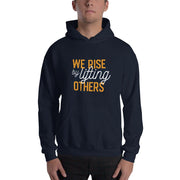 MENS HOODIE WE RISE MOTIVATIONAL QUOTES HOODIES THE SUCCESS MERCH Navy S 
