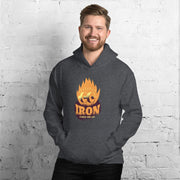 MENS IRON FIRES ME UP HOODIE MOTIVATIONAL QUOTES HOODIES THE SUCCESS MERCH Dark Heather S 
