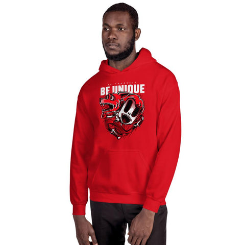 MENS MOTIVATIONAL ATHLEISURE HOODIE THE SUCCESS MERCH Red S 