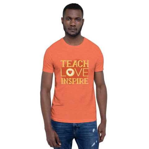 MENS PREMIUM ATHLEISURE T-SHIRT THE SUCCESS MERCH Heather Orange S 