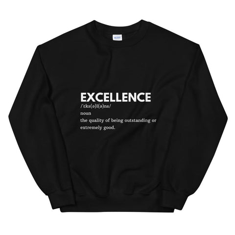 MENS SWEATSHIRT DICTIONARY EXCELLENCE MOTIVATIONAL QUOTES SWEATSHIRTS THE SUCCESS MERCH 