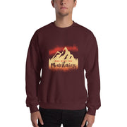 MENS SWEATSHIRT ONE WITH THE MOUNTAINS MOTIVATIONAL QUOTES SWEATSHIRTS THE SUCCESS MERCH Maroon S 