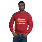 MENS SWEATSHIRT SUNSET CHASER THE SUCCESS MERCH Red S 