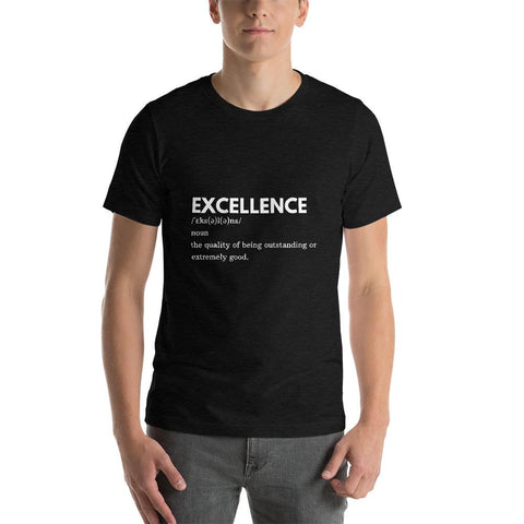 MENS T-SHIRT DICTIONARY EXCELLENCE MOTIVATIONAL QUOTES T-SHIRTS THE SUCCESS MERCH Black Heather XS 
