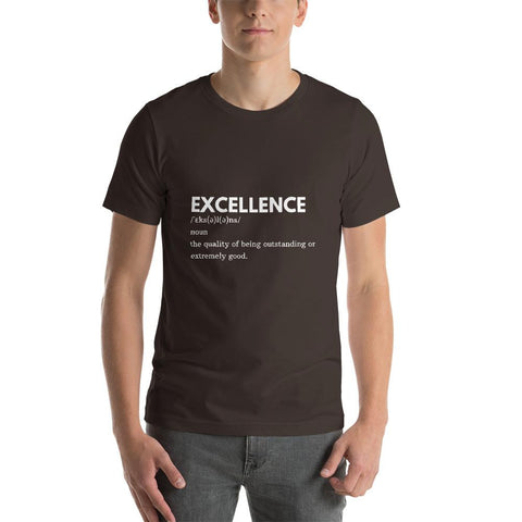 MENS T-SHIRT DICTIONARY EXCELLENCE MOTIVATIONAL QUOTES T-SHIRTS THE SUCCESS MERCH Brown S 