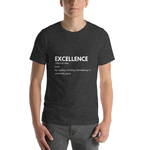 MENS T-SHIRT DICTIONARY EXCELLENCE MOTIVATIONAL QUOTES T-SHIRTS THE SUCCESS MERCH Dark Grey Heather XS 