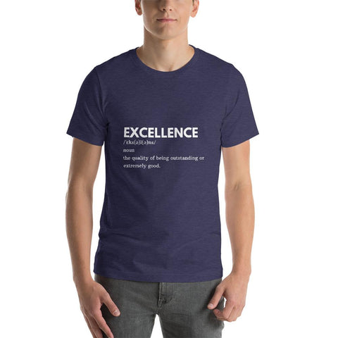 MENS T-SHIRT DICTIONARY EXCELLENCE MOTIVATIONAL QUOTES T-SHIRTS THE SUCCESS MERCH Heather Midnight Navy XS 