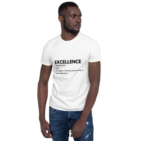 MENS T-SHIRT DICTIONARY TEE EXCELLENCE MOTIVATIONAL QUOTES T-SHIRTS THE SUCCESS MERCH White S 