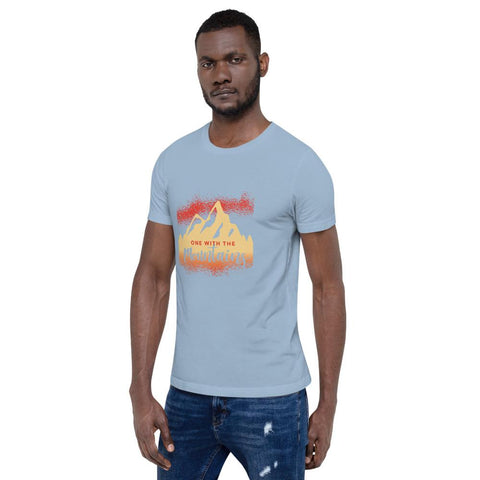 MENS T-SHIRT ONE WITH THE MOUNTAINS MOTIVATIONAL QUOTES T-SHIRTS THE SUCCESS MERCH 