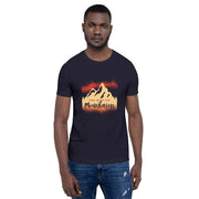 MENS T-SHIRT ONE WITH THE MOUNTAINS MOTIVATIONAL QUOTES T-SHIRTS THE SUCCESS MERCH Navy XS 