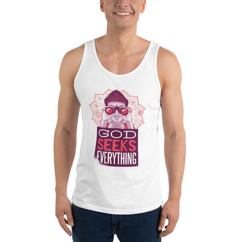 MENS TANK TOP GOD SEEKS EVERYTHING THE SUCCESS MERCH White XS 